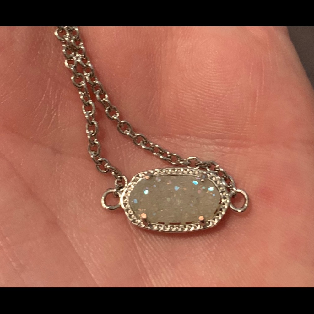 NWT KS Iridescent Drusy Silver Elaina Bracelet